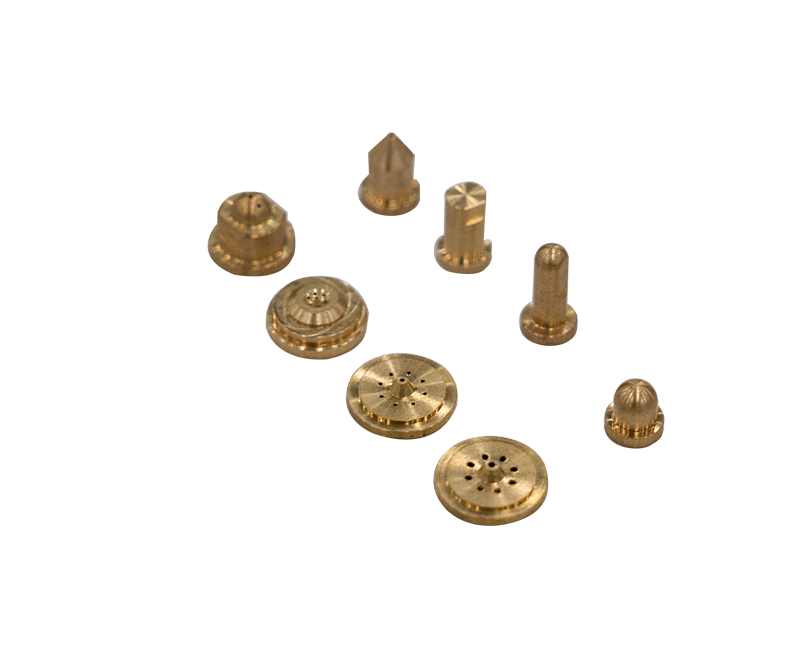 Various types of glue nozzles