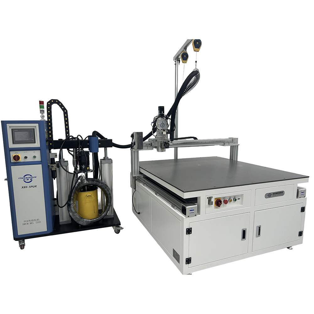 Hot melt adhesive three-axis spraying platform