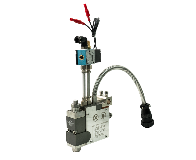 Single valve streamline gun