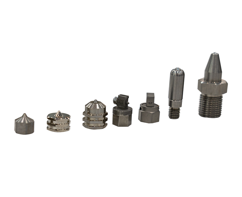 Various streamline nozzles